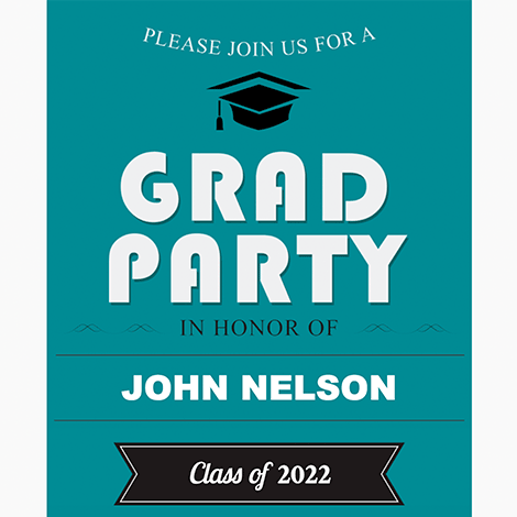 Bold Graduation Party Invite